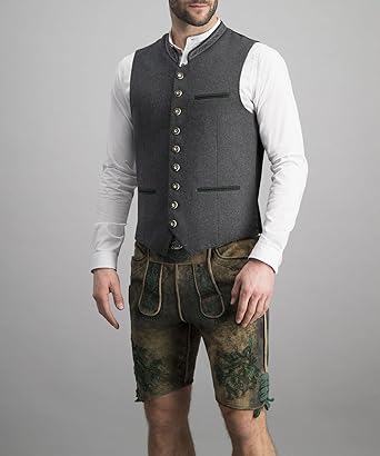 Sylis-Mode - Elegant Men's Traditional Vest Gray