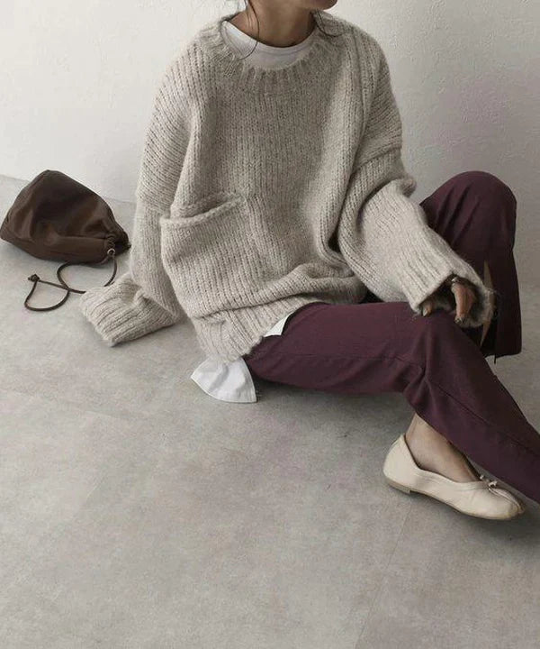 Sylis | Comfortable oversized pullover with pocket