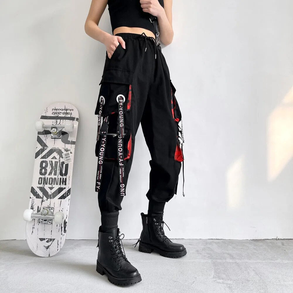 Sylis high-waisted cargo with pockets for women