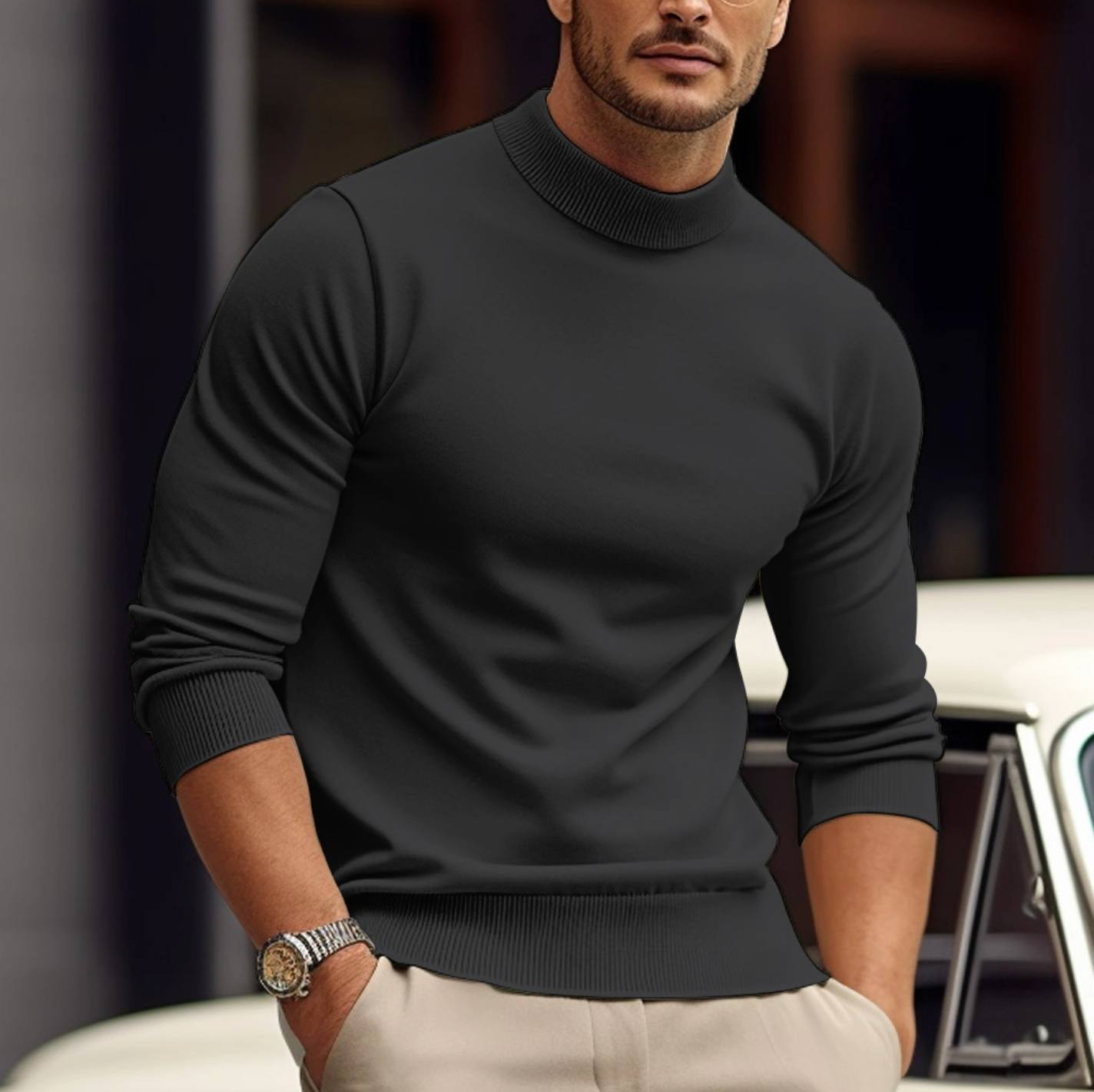 Sylis-Mode | Men's sweater in soft cotton