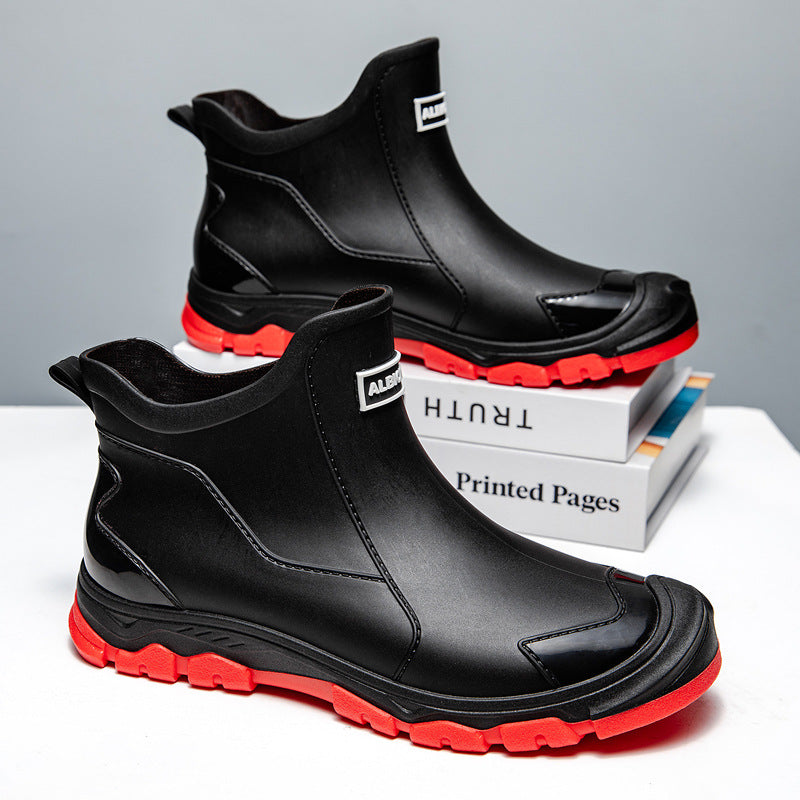 Sylis rubber boots with slip-resistant sole and flexible entry Heidi-style