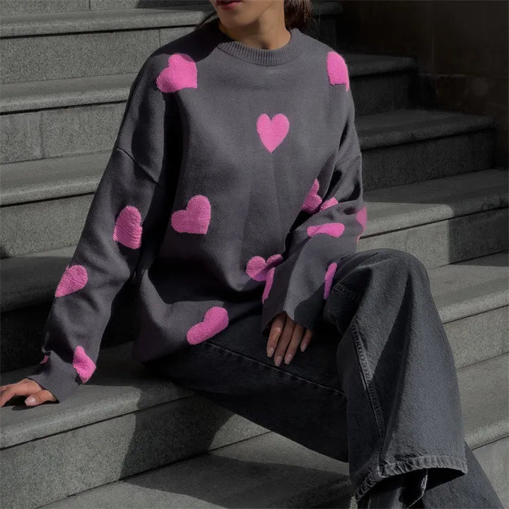 Sylis | Knit heart sweater