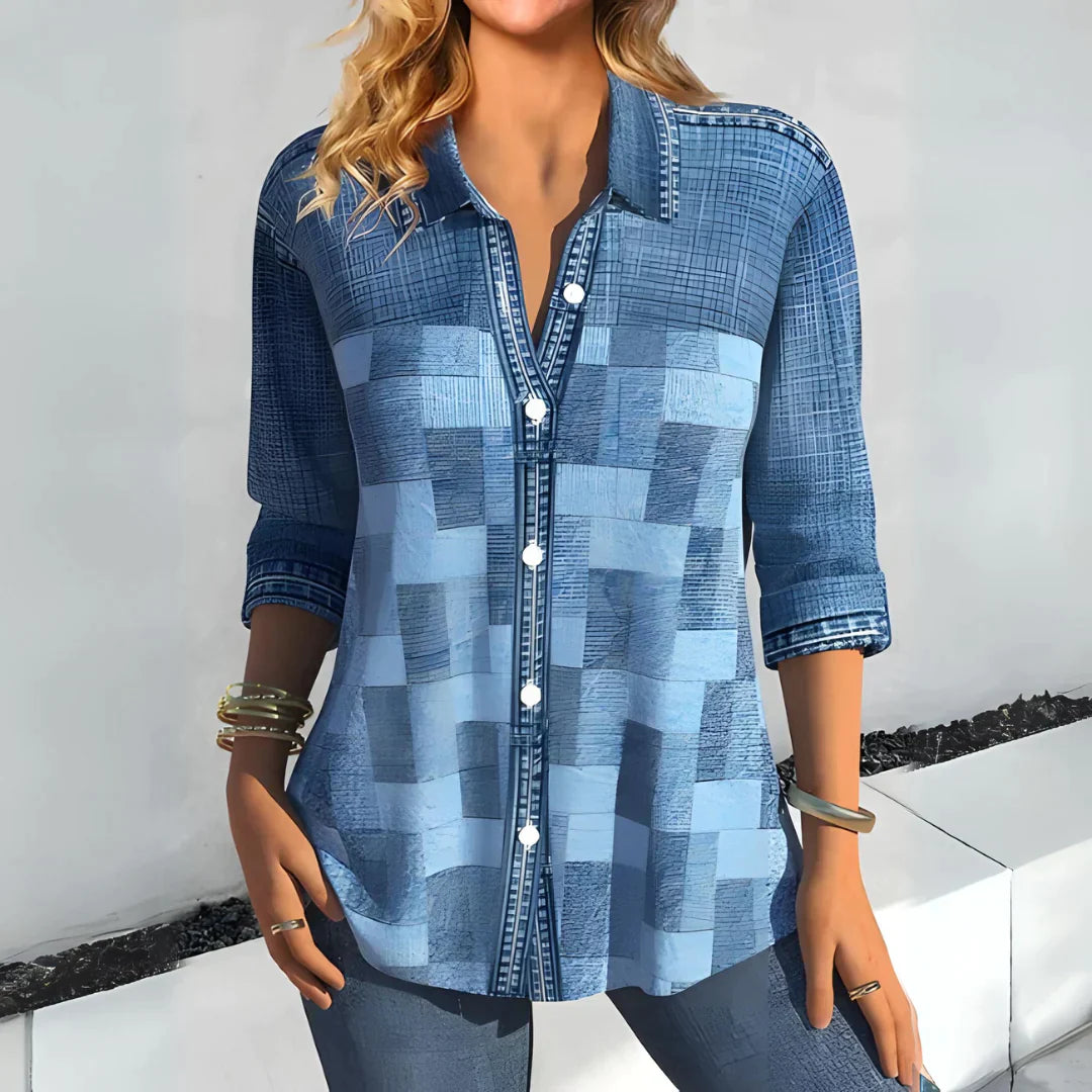 Sylis | Casual Checkered Blouse
