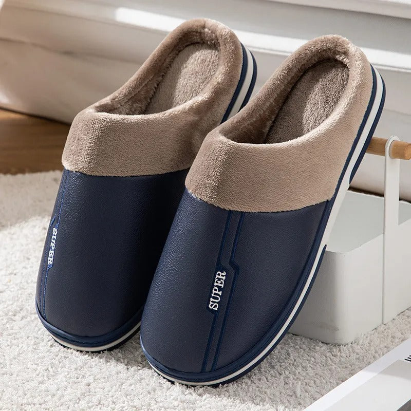 Sylis-Mode - Comfortable winter indoor shoes with thick soles for men