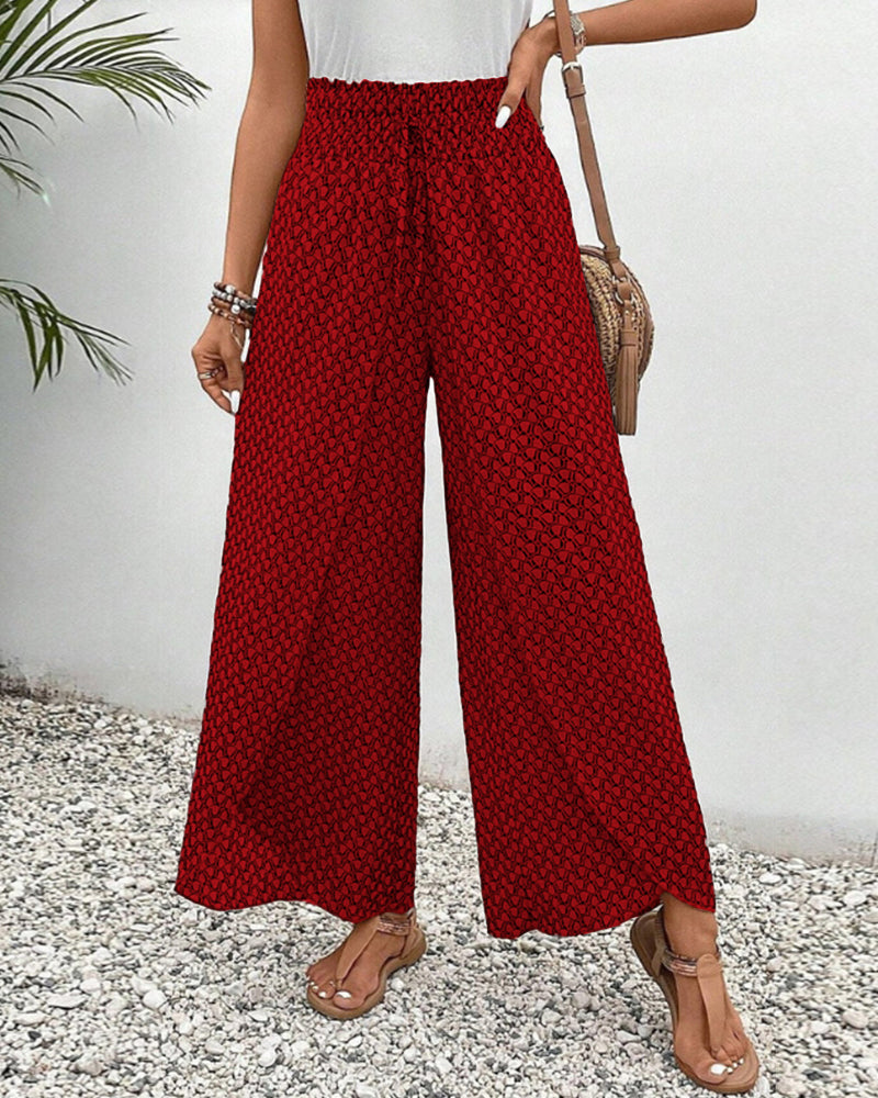 Sylis | Women's Pants with Geometric Print