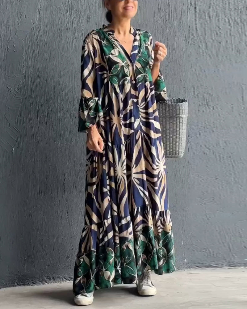 Sylis | Women's Printed Long Maxi