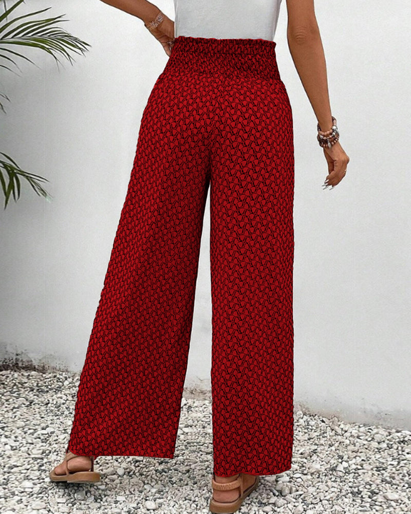 Sylis | Women's pants with geometric print