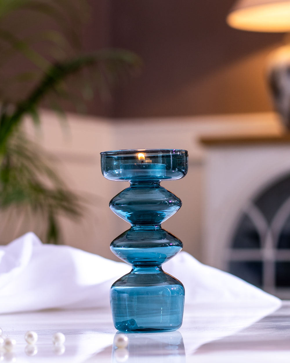 Stem Glass Candle Holder