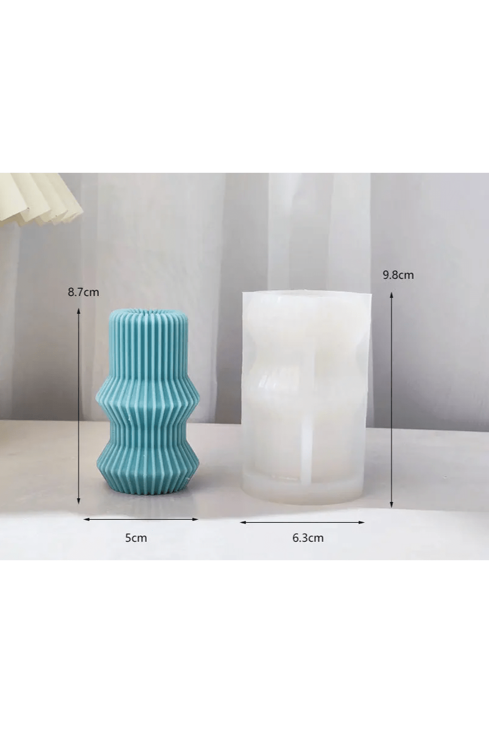 Roman column candle mold DIY