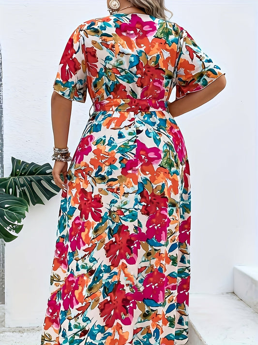 Sylis | Radiant Floral Wrap Dress