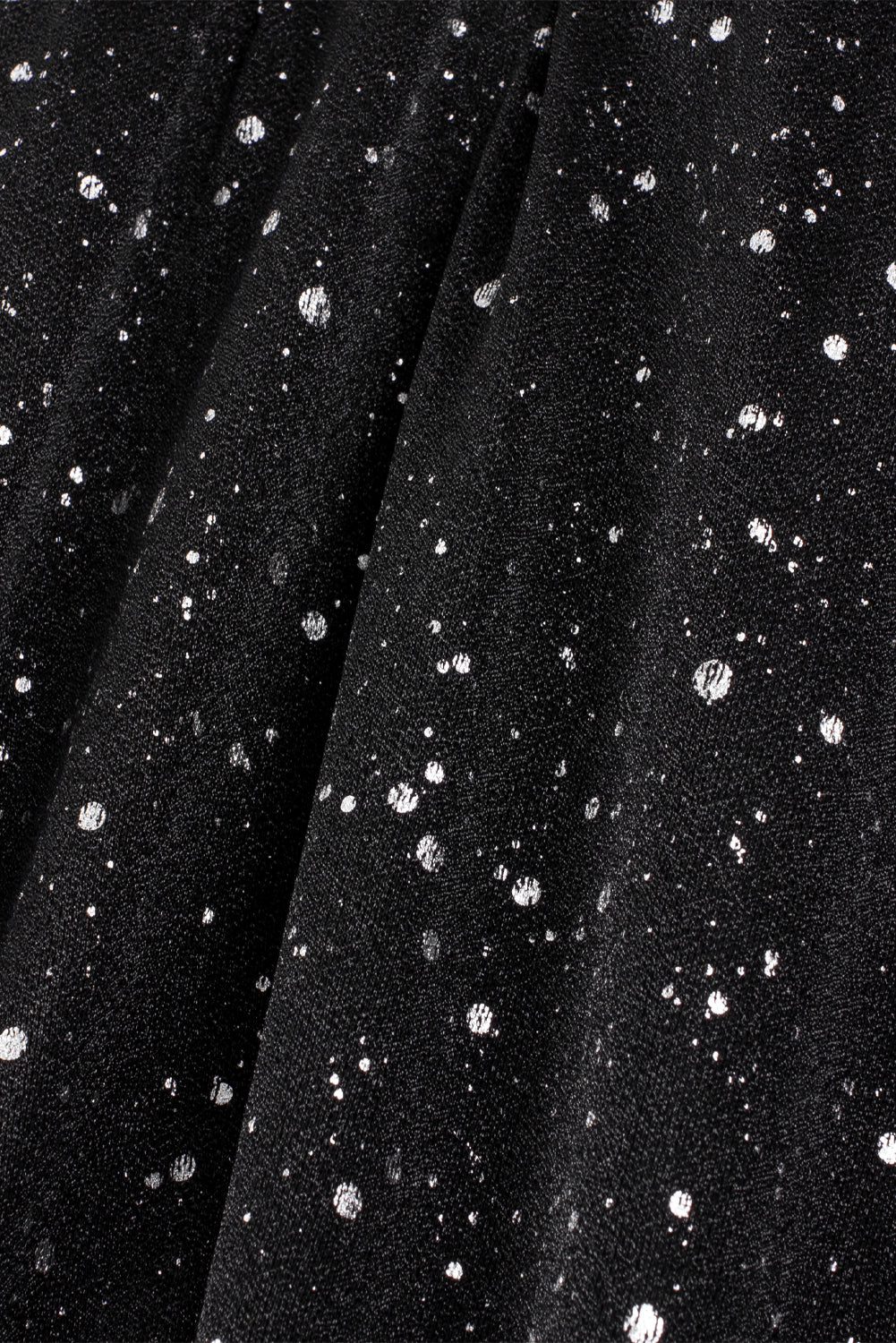 Sylis shiny black dress with mesh