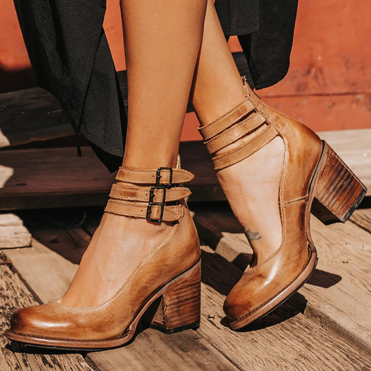 Sylis | Strapped Block Heel Shoes