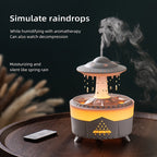 Relaxing Raindrop Aromatherapy Essential Oil Diffuser - LED Light & Humidifier