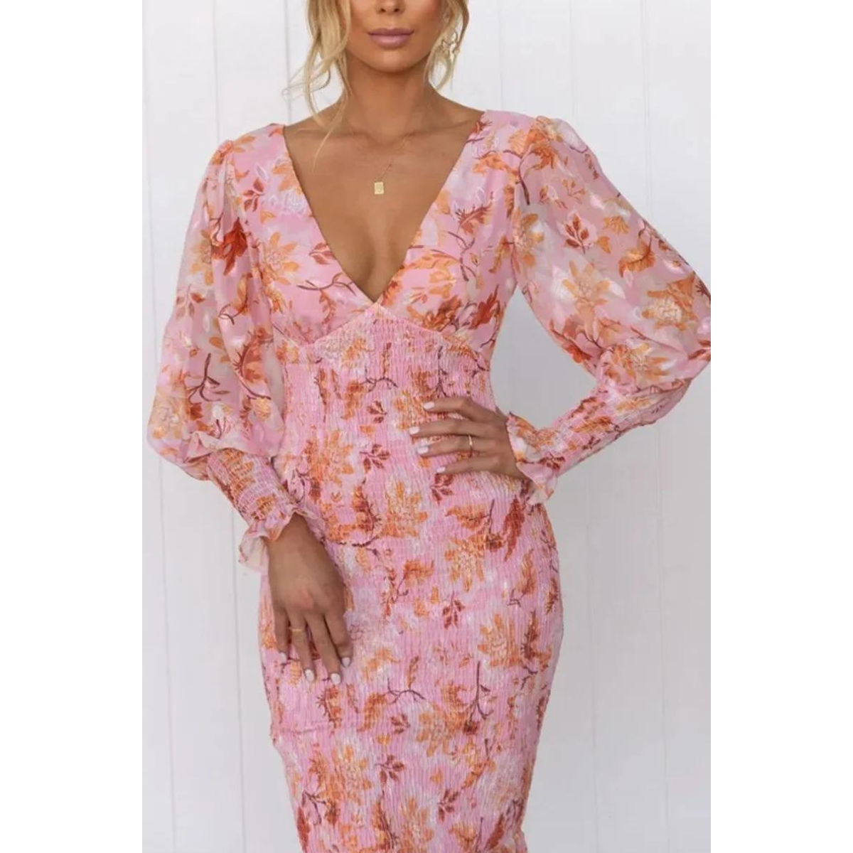 Sylis | Floral Print Midi Dress