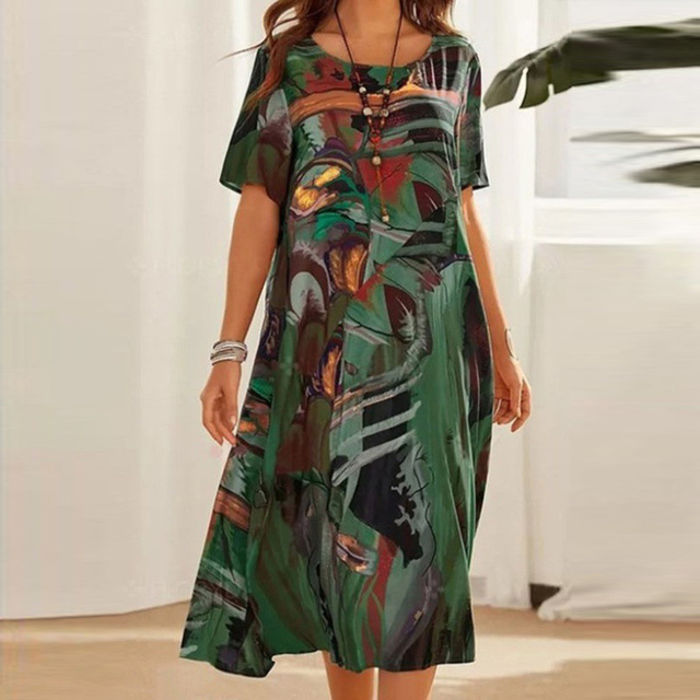 Sylis | Casual Plus-size Tie Dress