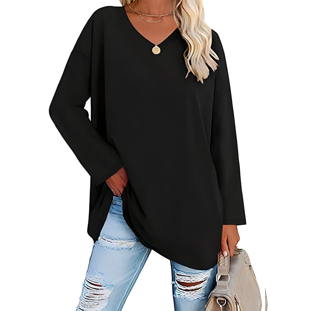 Sylis | Relaxed V-Neck Sweater