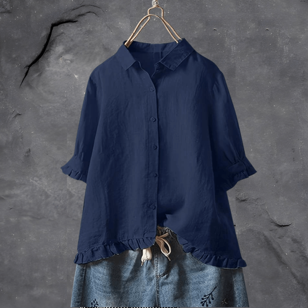 Sylis | Stylish Loose-Fit Button-Down Shirt