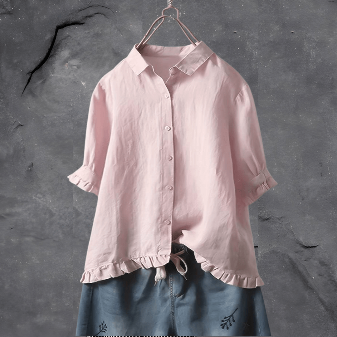 Sylis | Stylish Loose-Fit Button-Down Shirt