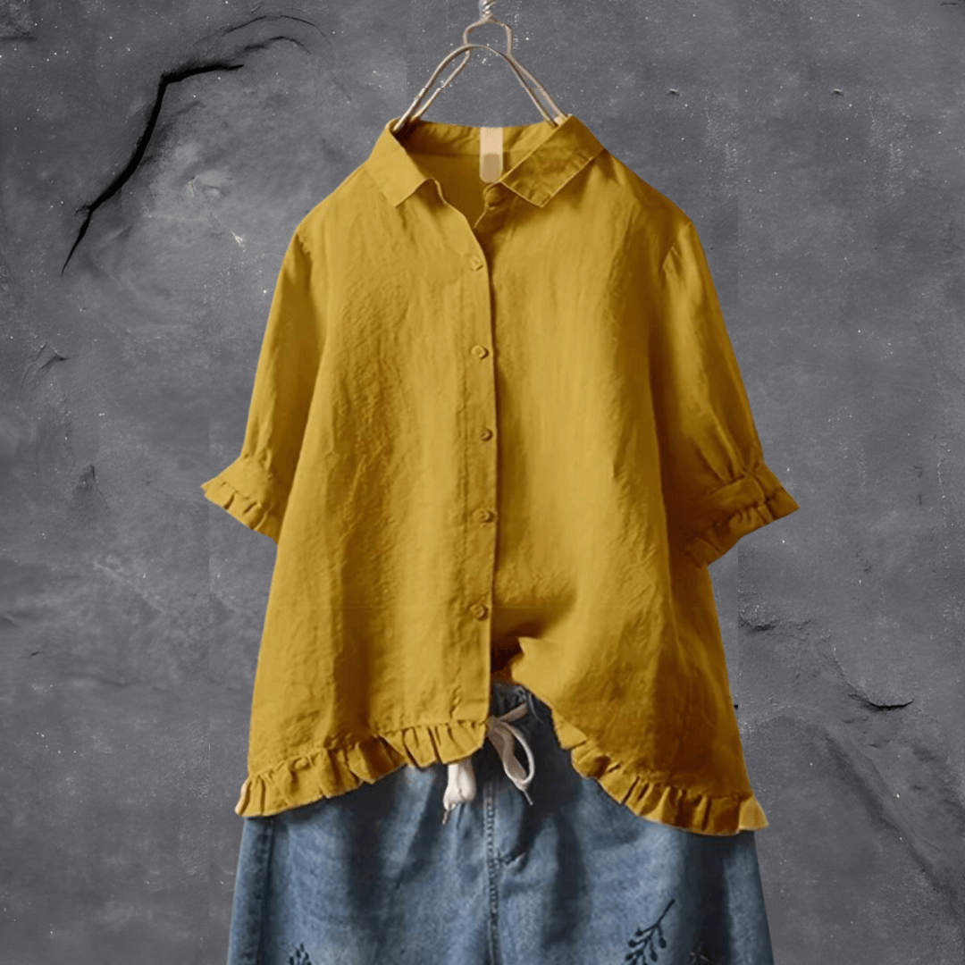 Sylis | Stylish Loose-Fit Button-Down Shirt