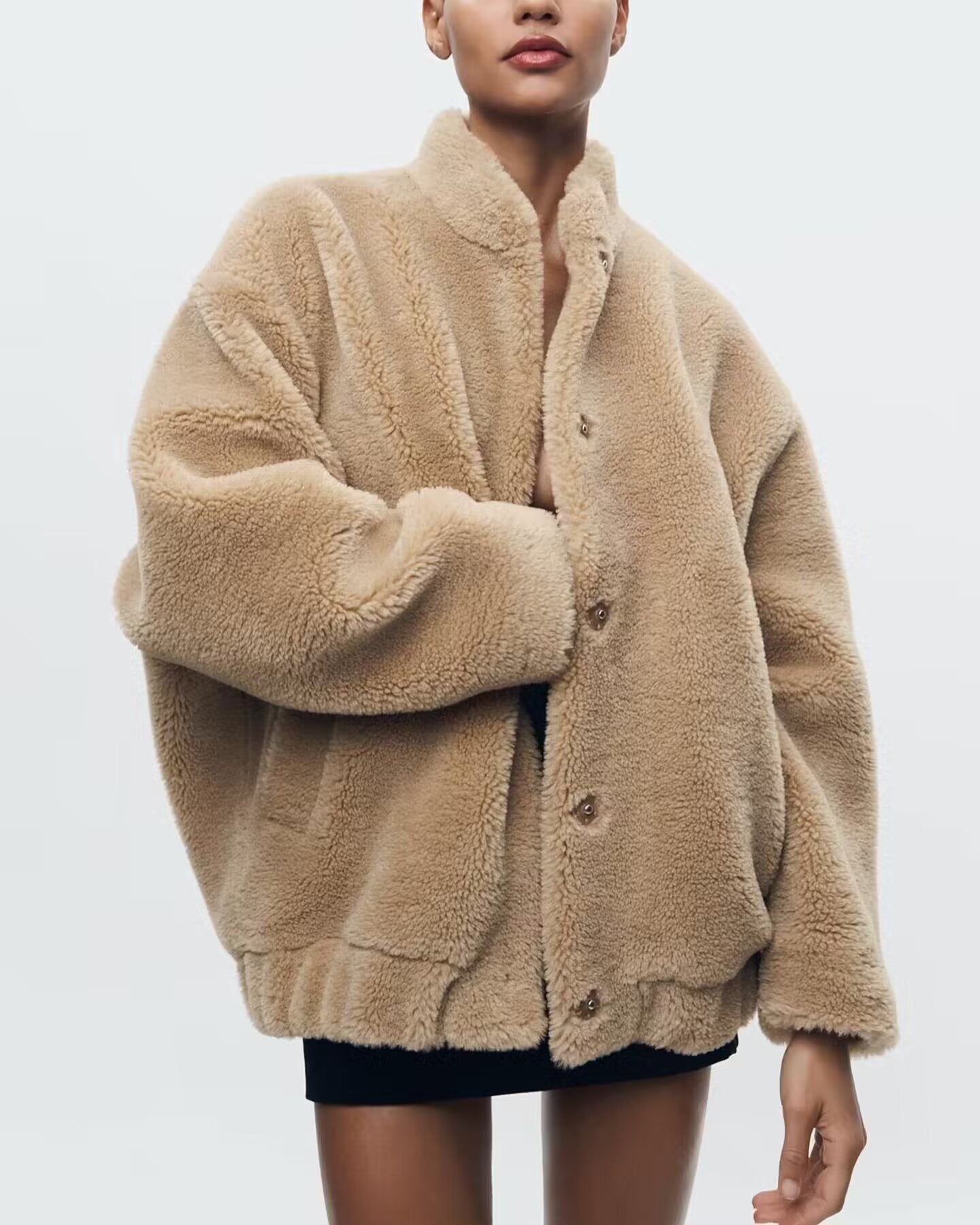 Sylis | Soft Oversized Teddy Bear Fleece Jacket