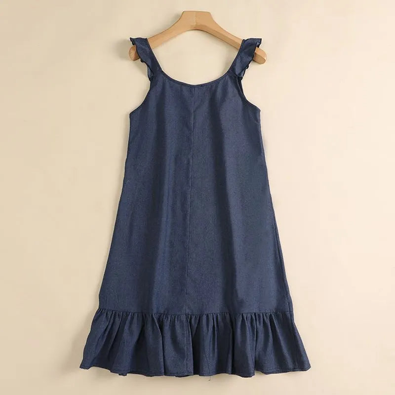 Sylis | Women's Bohemian Denim Dress