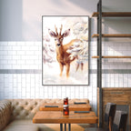 Young Elegant Deer - Canvas Wall Art Painting