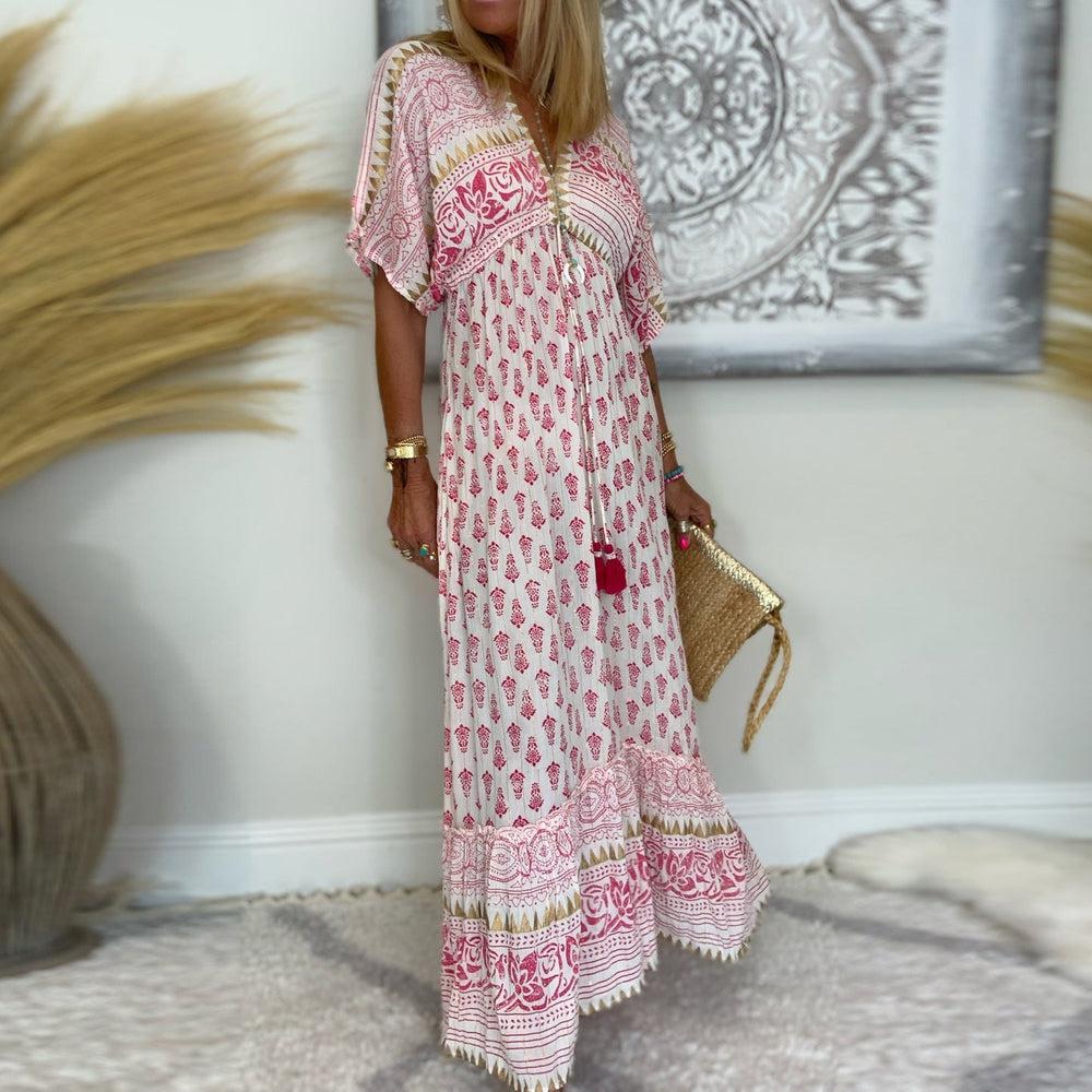 Sylis | Women Ethno Pattern Maxi Dress