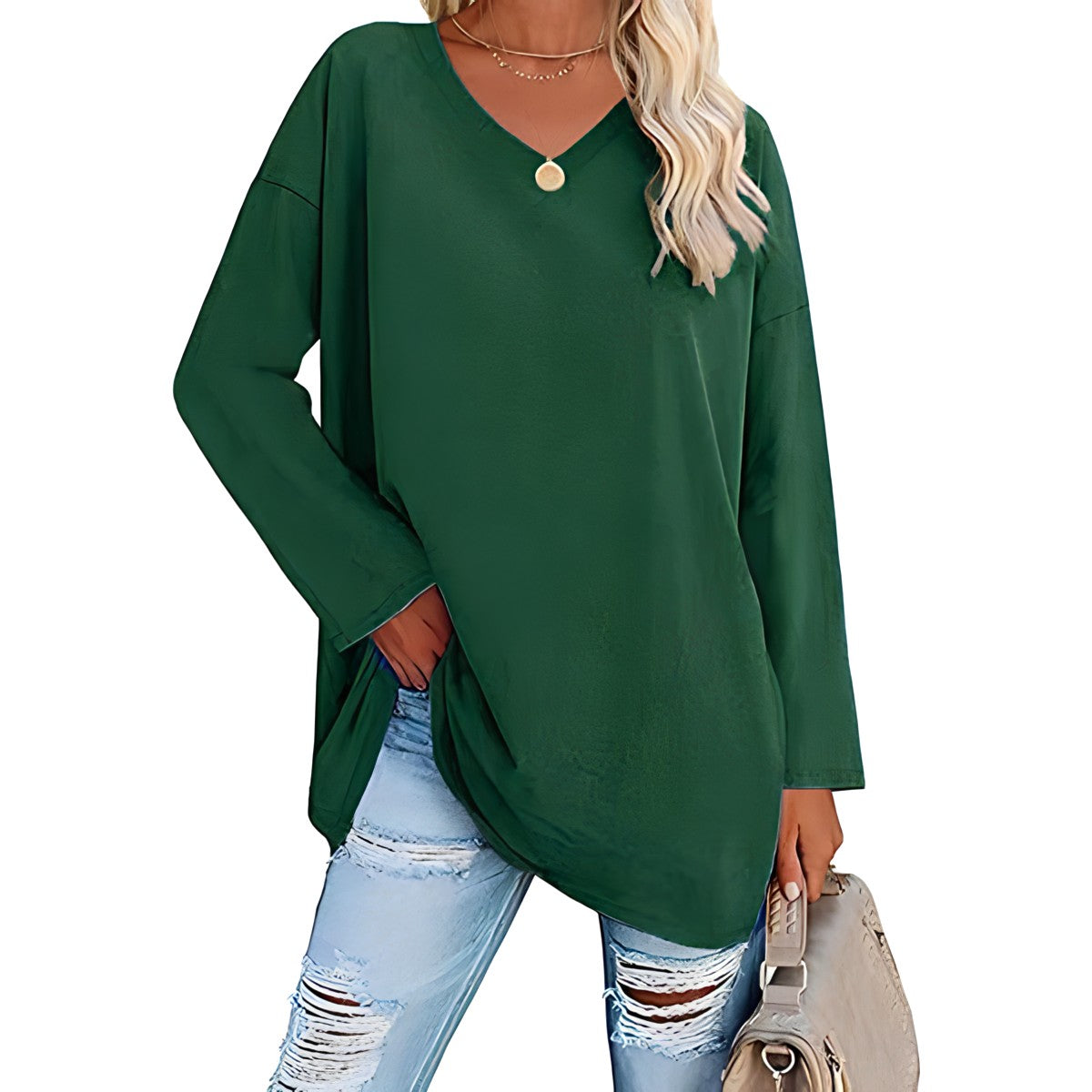 Sylis | Relaxed V-Neck Sweater