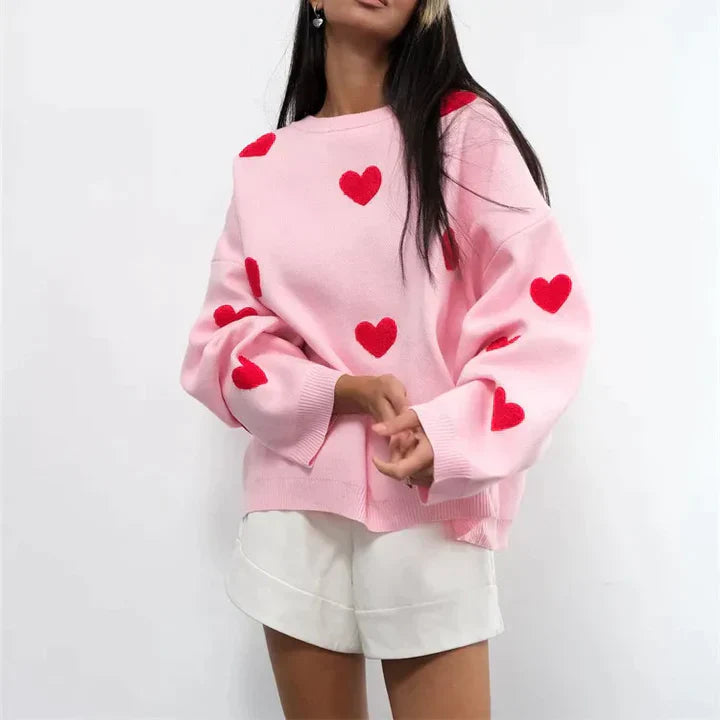 Sylis | Knit heart sweater