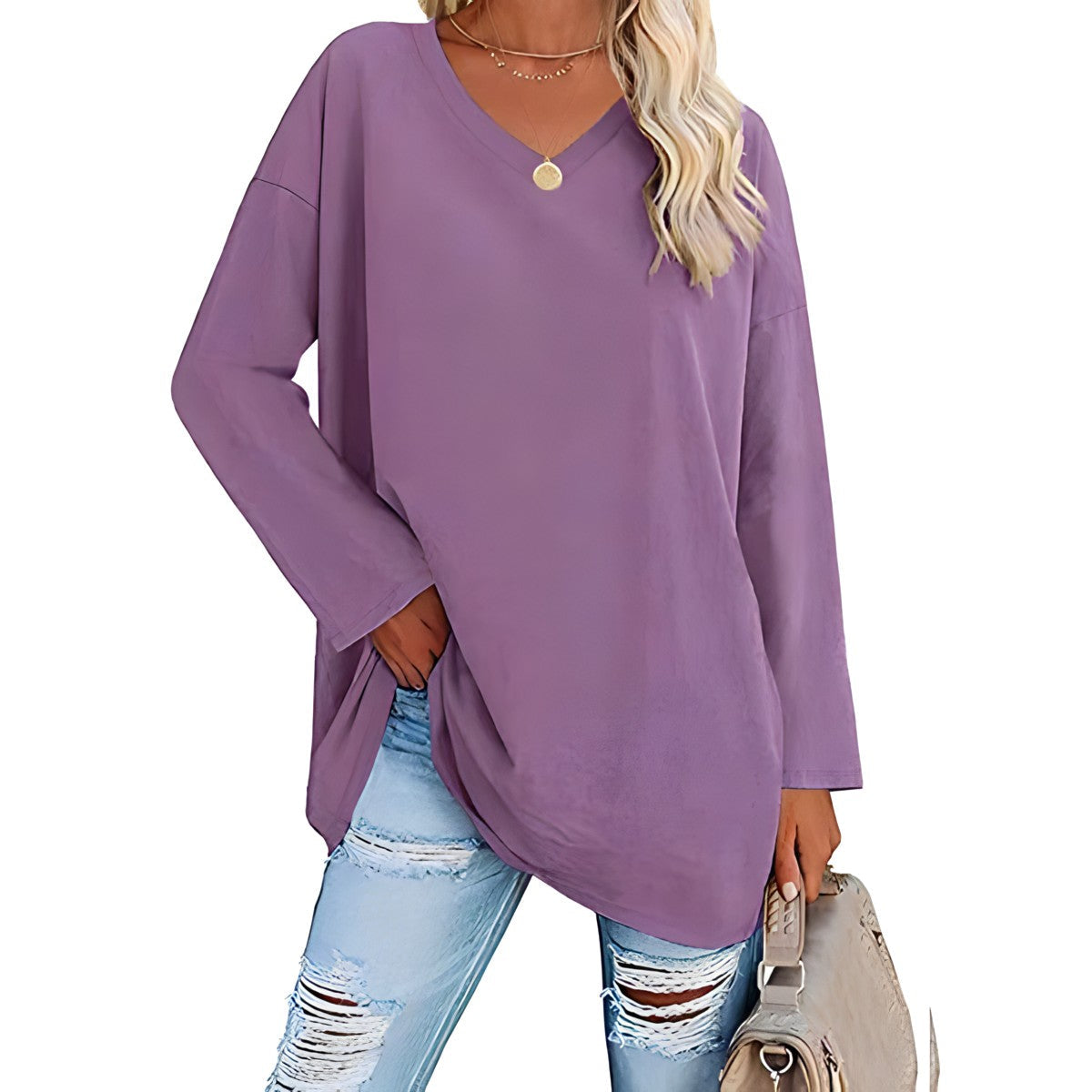 Sylis | Relaxed V-Neck Sweater