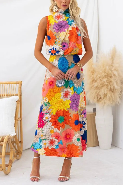 Sylis | Vibrant Floral Maxi Dress