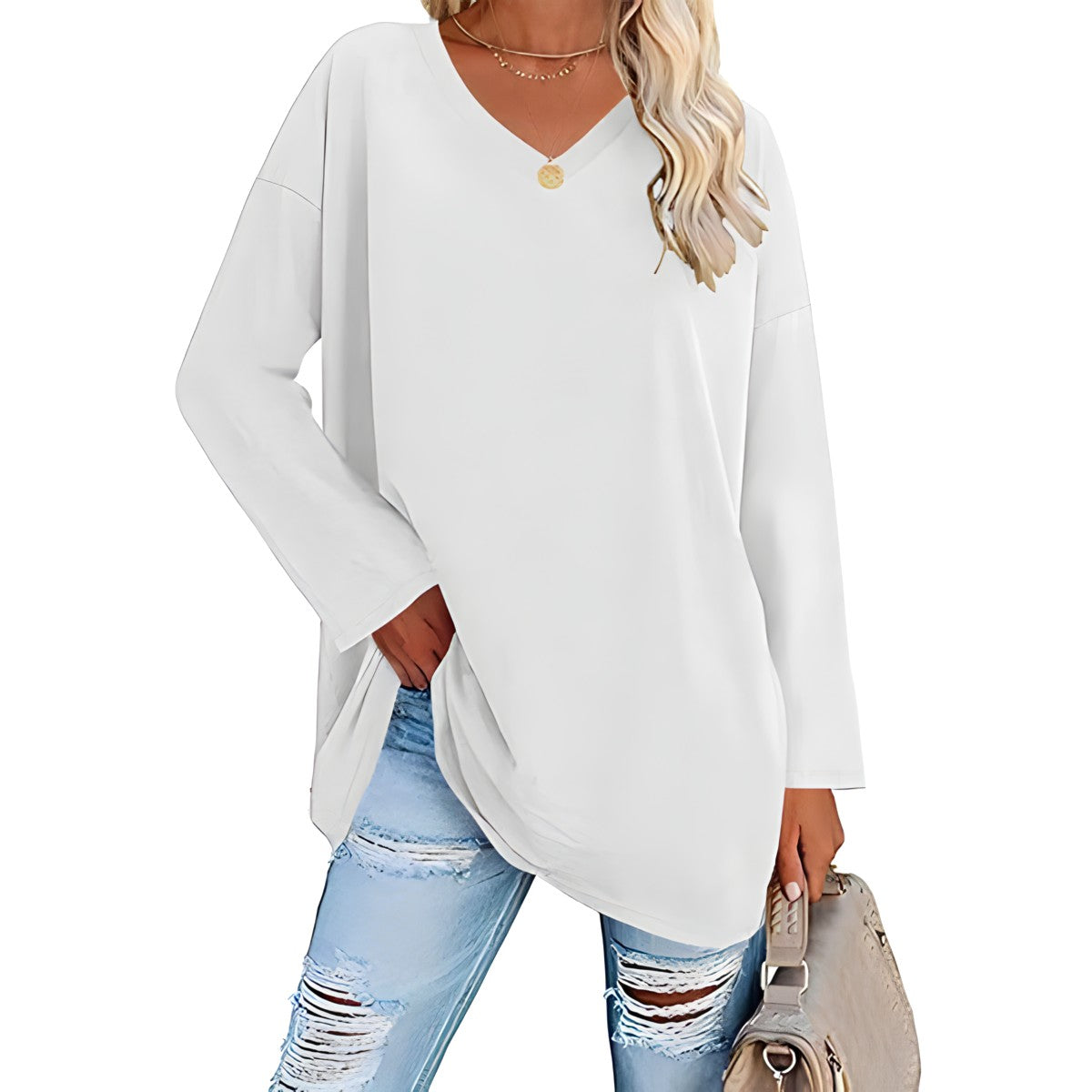 Sylis | Relaxed V-Neck Sweater