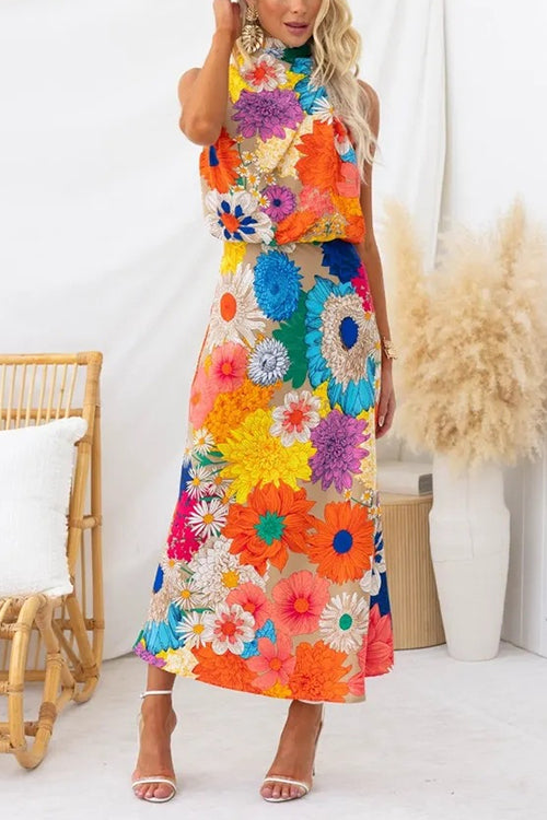 Sylis | Vibrant Floral Maxi Dress