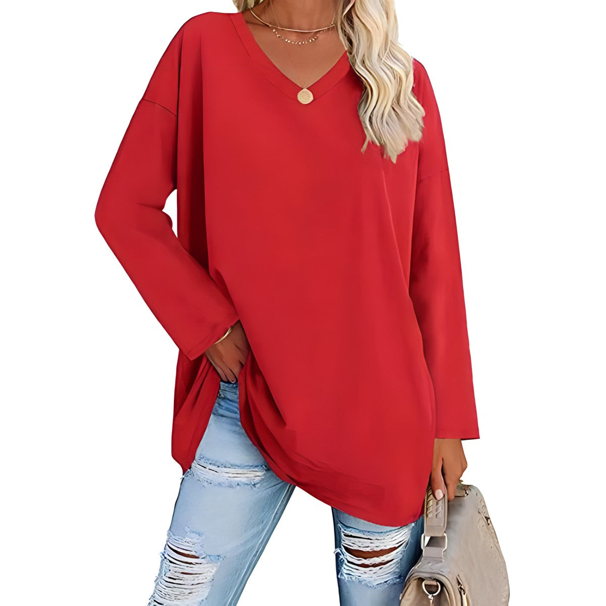 Sylis | Relaxed V-Neck Sweater