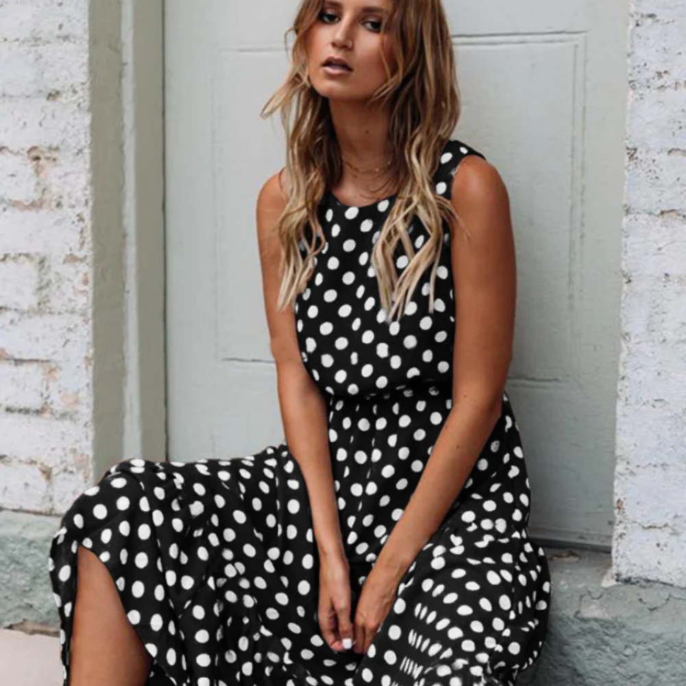 Sylis | Elegant Summer Dress with polka dots