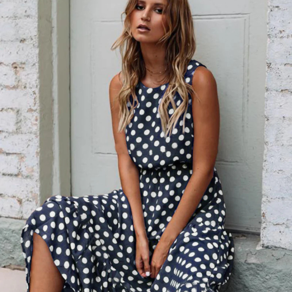 Sylis | Elegant Summer Dress with polka dots