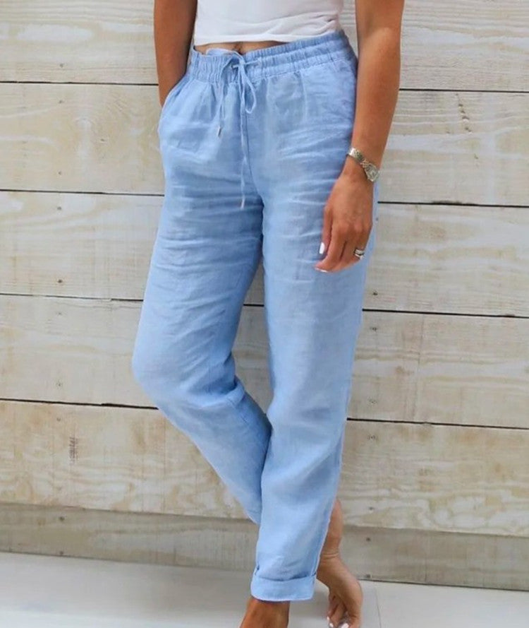 Sylis | Comfortable Waist Elastic Pants