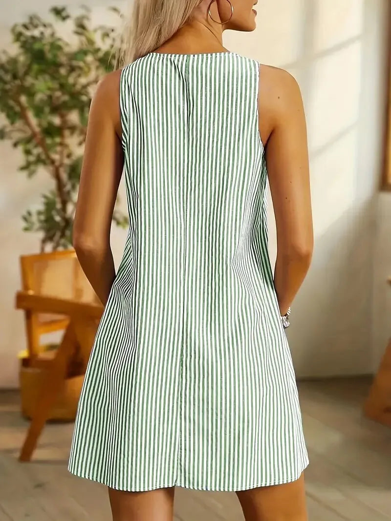 Sylis | Casual Sleeveless Striped Dress