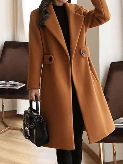 Sylis-Mode - Winter Wool Coat Belt Slim
