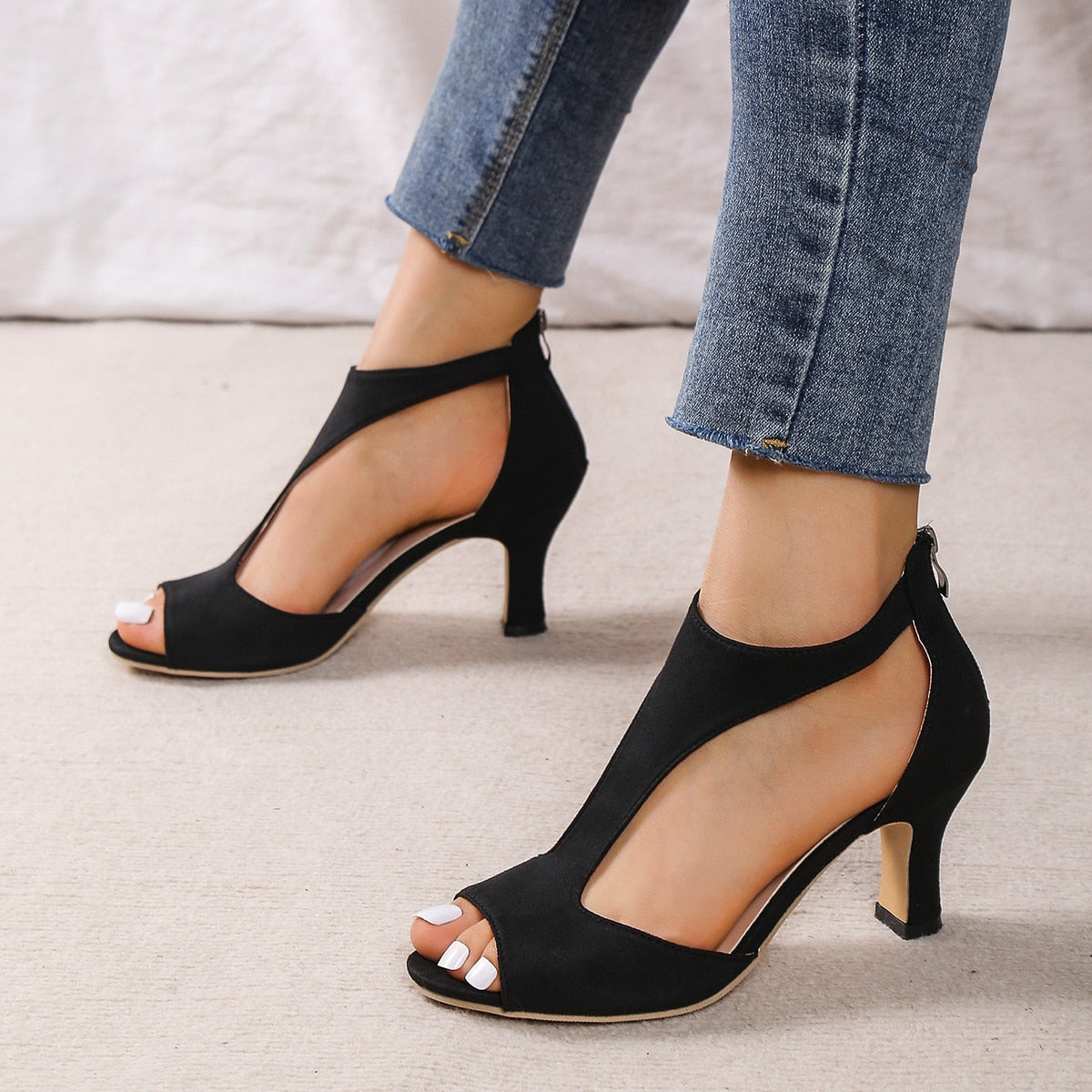 Sylis | Plain High Heel Sandals