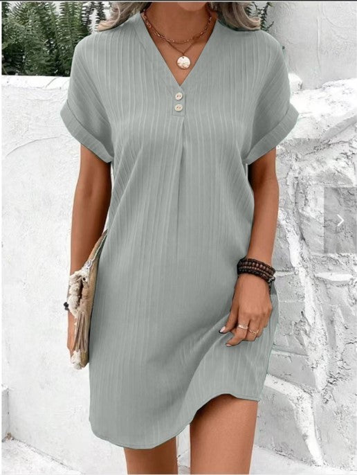 Sylis | Elegant Short-Sleeved Dress