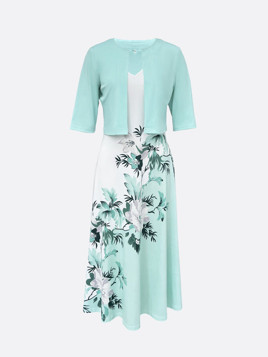 Sylis | Elegant Dress With Blazer Set