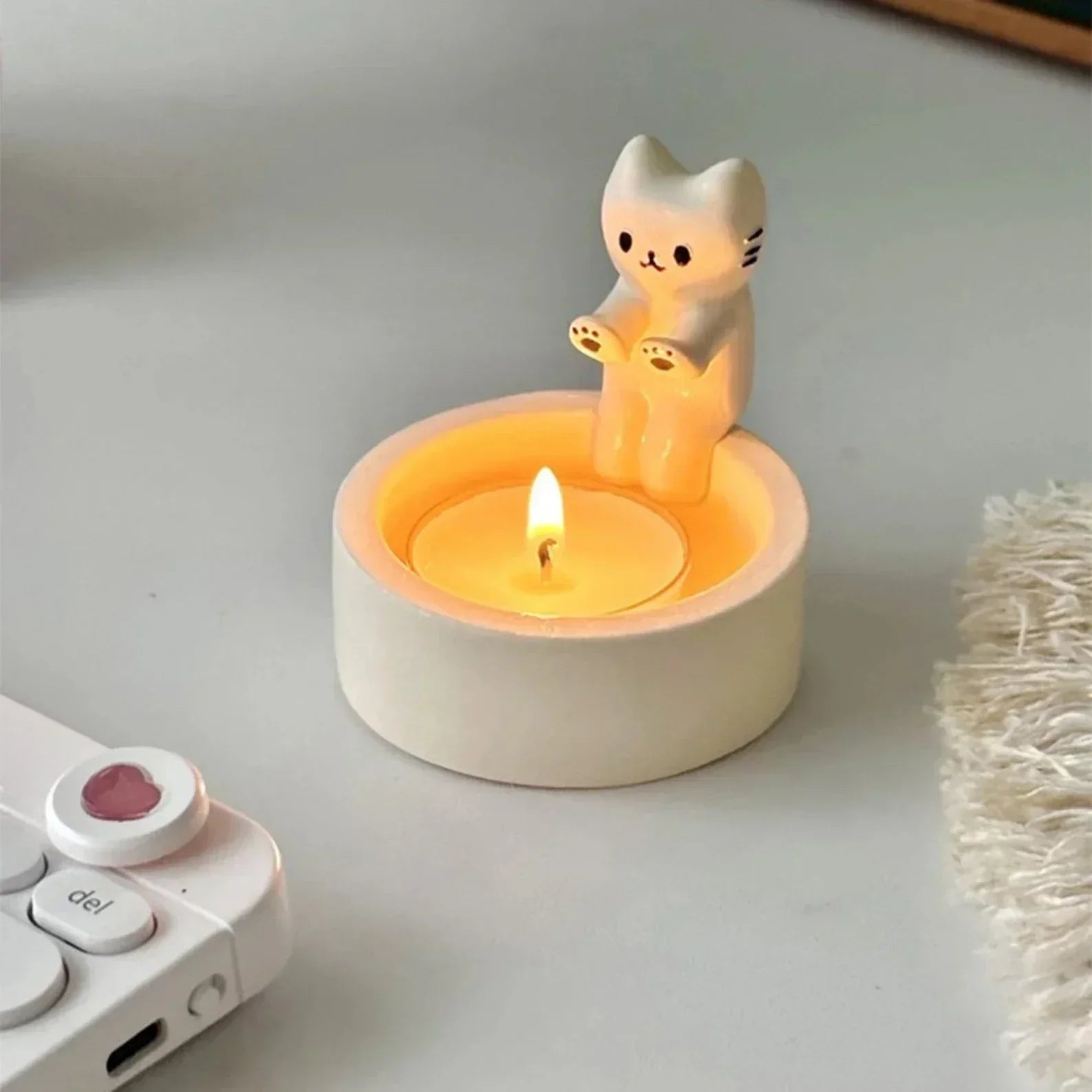 Cute Cat Candle Holders