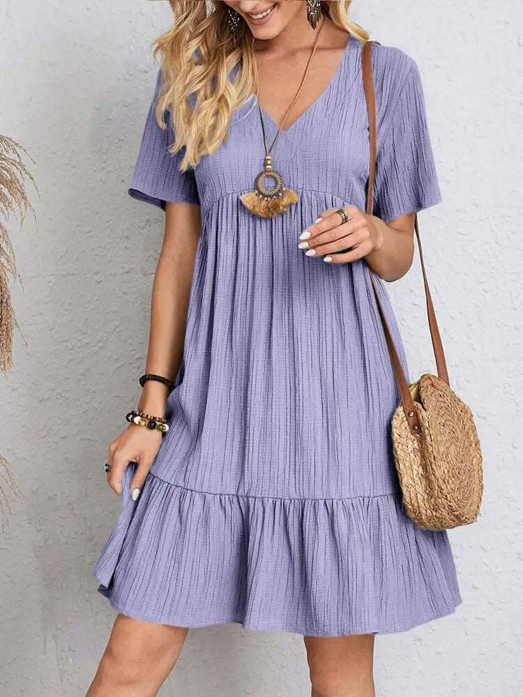 Sylis | Summer Dress With V-Neck