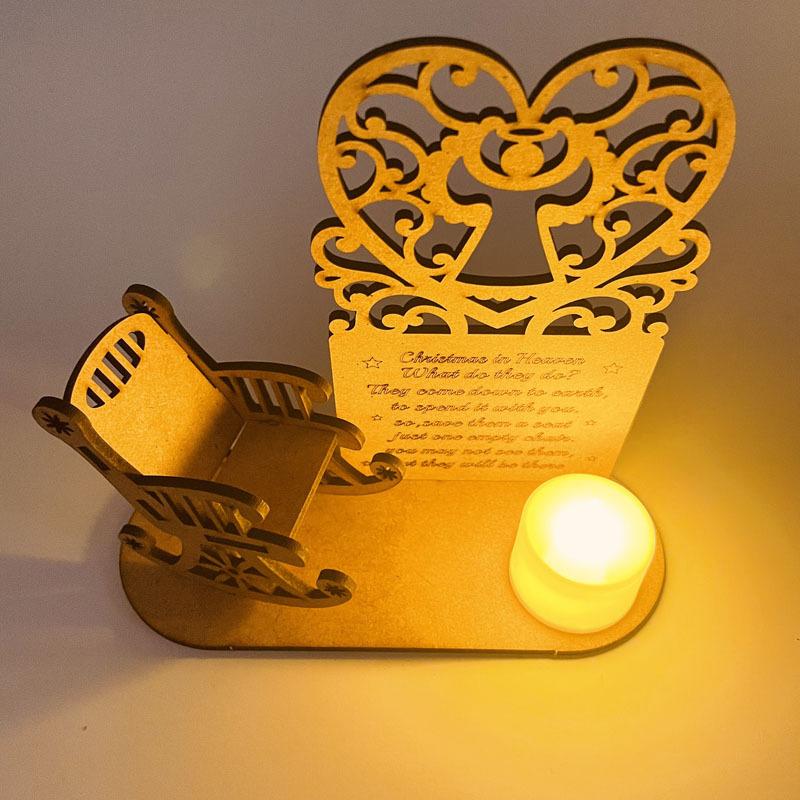 Christmas memorial candles ornament to remember loved ones