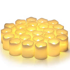 Set of 24 LED Flameless Candles - GlowFlicker