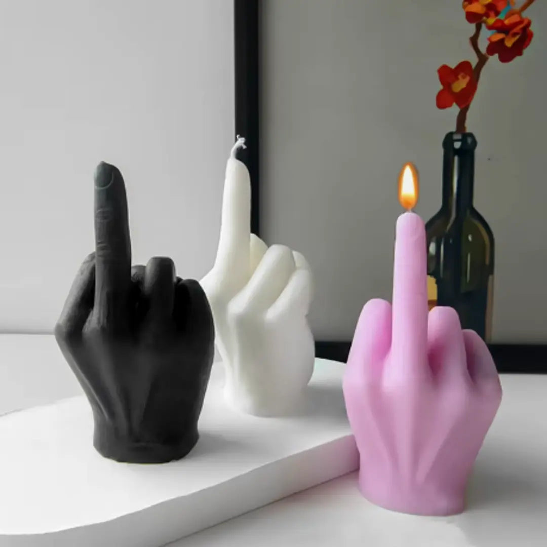 Middle Flame Humorous Candle