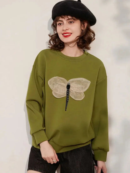 Jumper with 3D Dragonfly