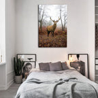 Misty Fall Deer - Canvas Wall Art Painting