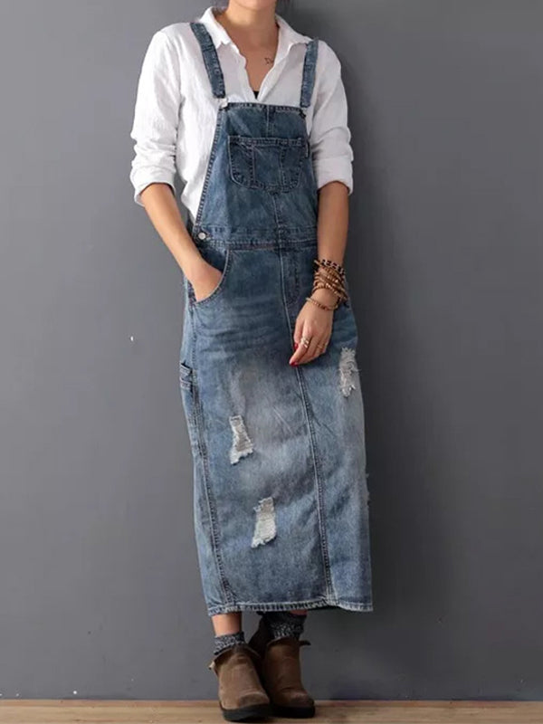 Sylis | Women's Casual Dungaree Dress